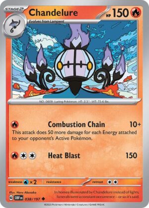 Chandelure 038/197 - Obsidian Flames