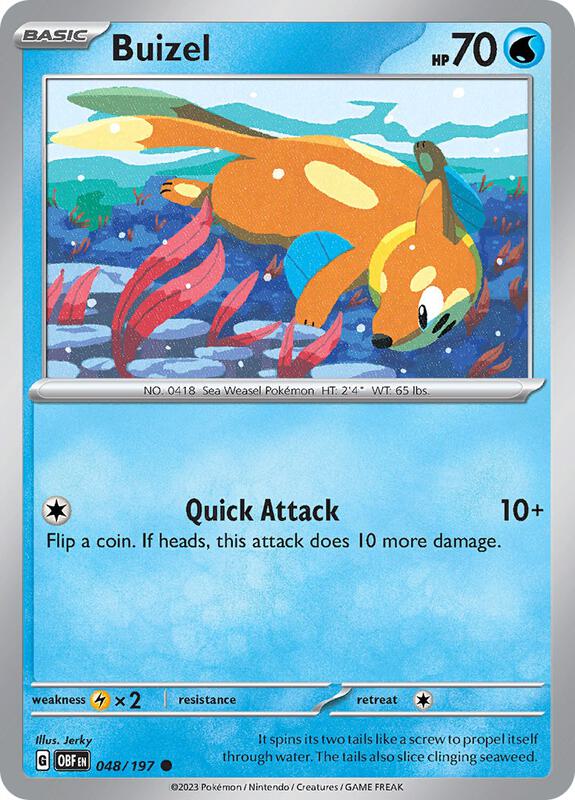Buizel 048/197 - Obsidian Flames