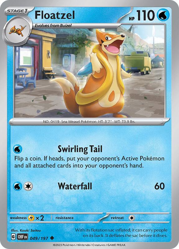 Floatzel 049/197 - Obsidian Flames