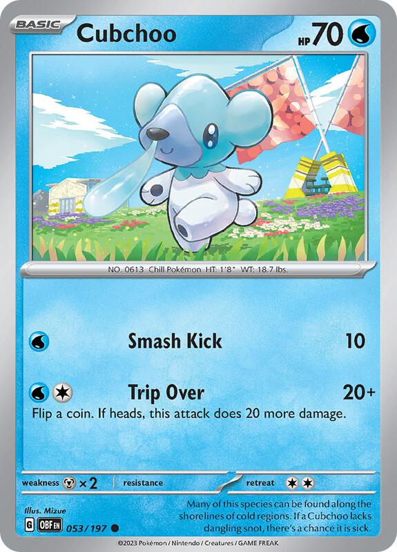 Cubchoo 053/197 - Obsidian Flames