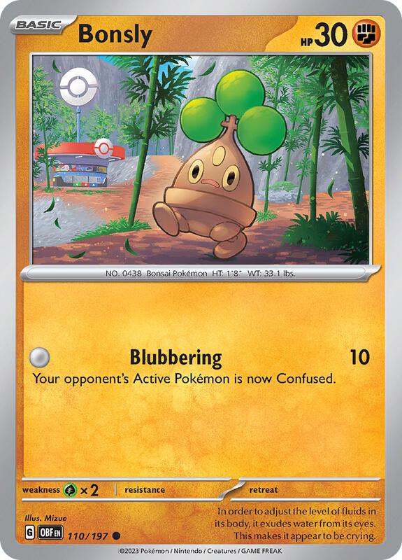 Bonsly 110/197 - Obsidian Flames