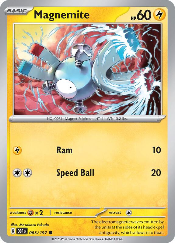 Magnemite 063/197 - Obsidian Flames