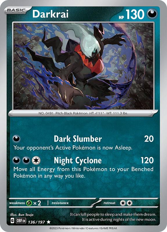Darkrai 136/197 - Obsidian Flames