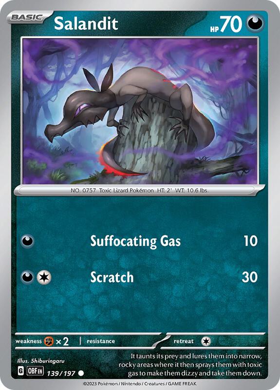 Salandit 139/197 - Obsidian Flames