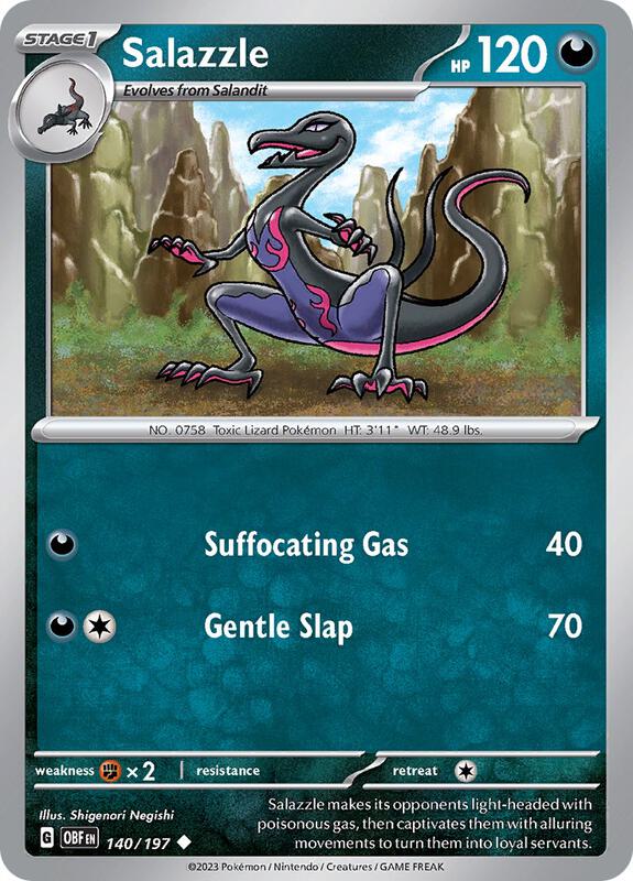 Salazzle 140/197 - Obsidian Flames