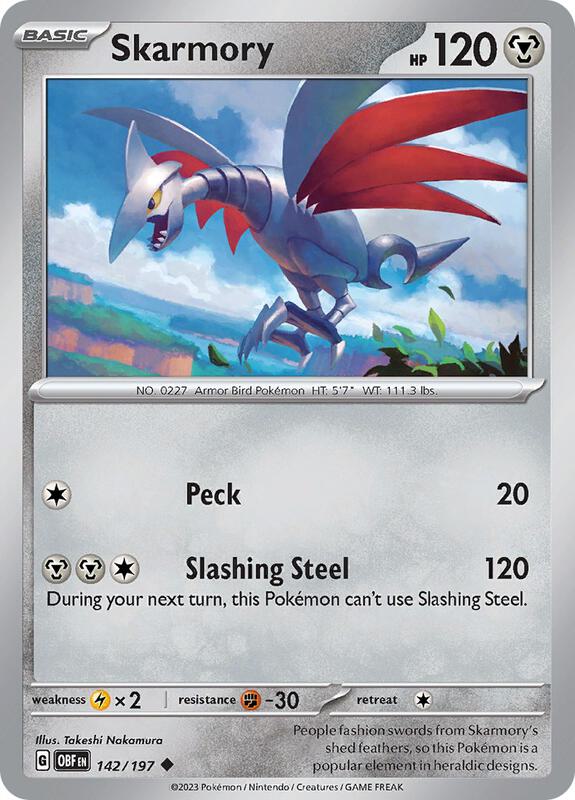 Skarmory 142/197 - Obsidian Flames