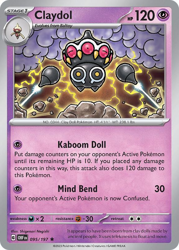 Claydol 095/197 - Obsidian Flames
