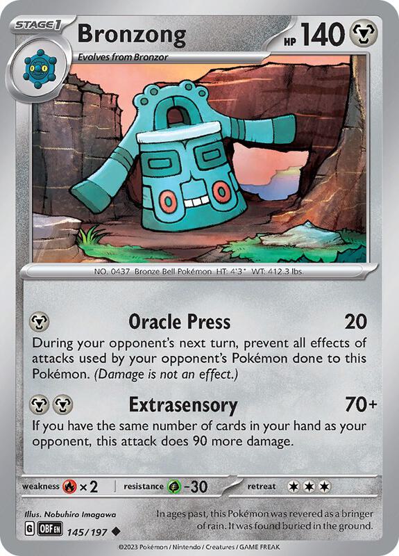 Bronzong 145/197 - Obsidian Flames