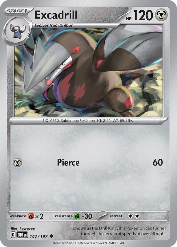 Excadrill 147/197 - Obsidian Flames