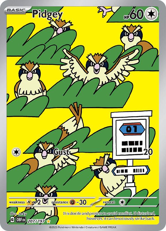 Pidgey 207/197 - Obsidian Flames