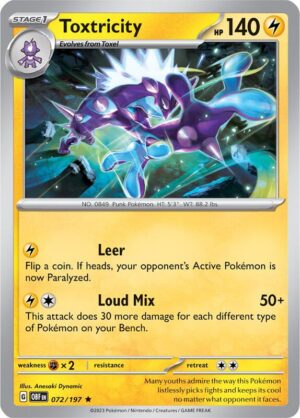 Karta Pokemon Toxtricity 72/197 - Deck Exclusives