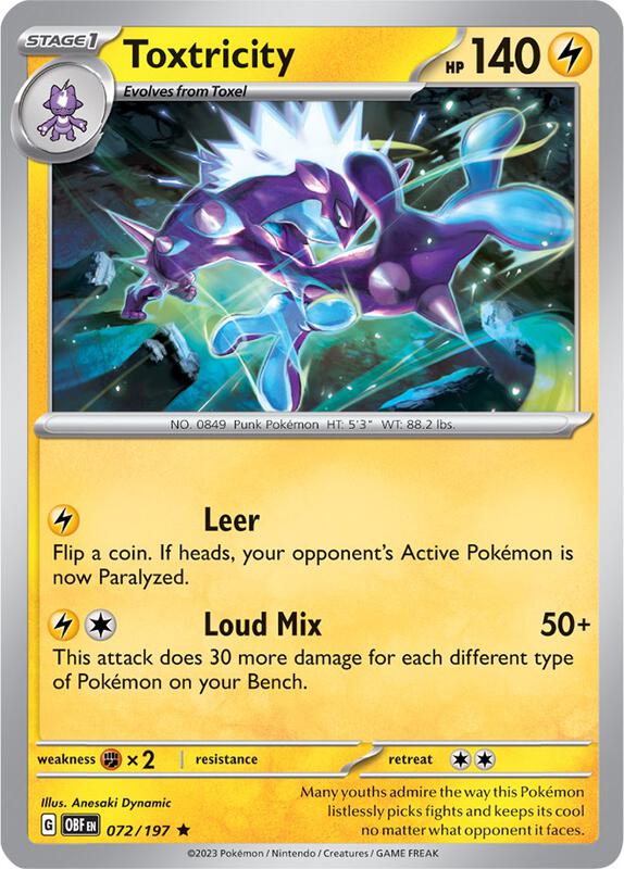 Karta Pokemon Toxtricity 72/197 - Deck Exclusives