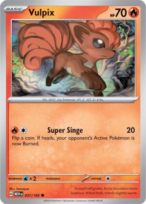 Brock's Vulpix 037/165 - Gym Challenge