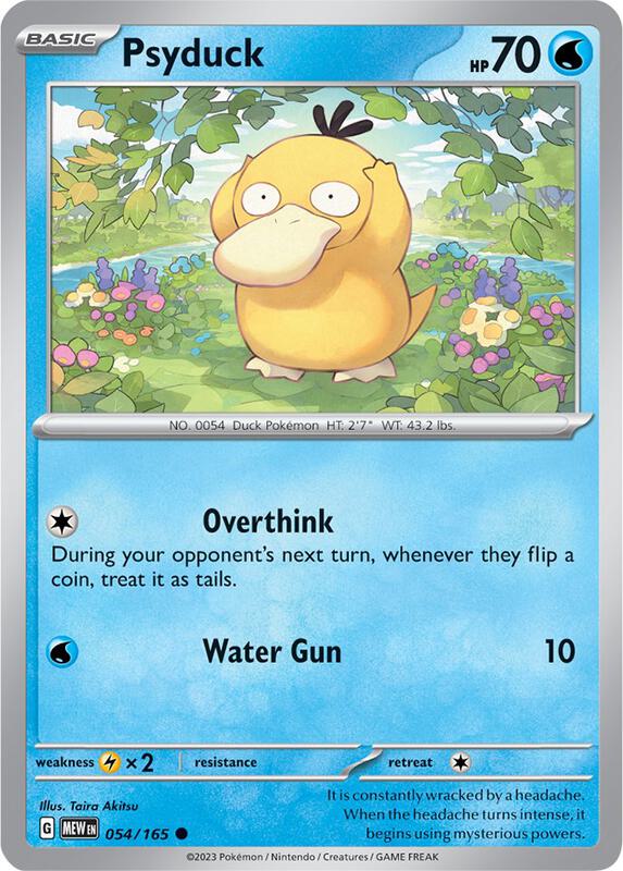 Karta Pokemon Psyduck 54/165 - SV: Scarlet & Violet 151
