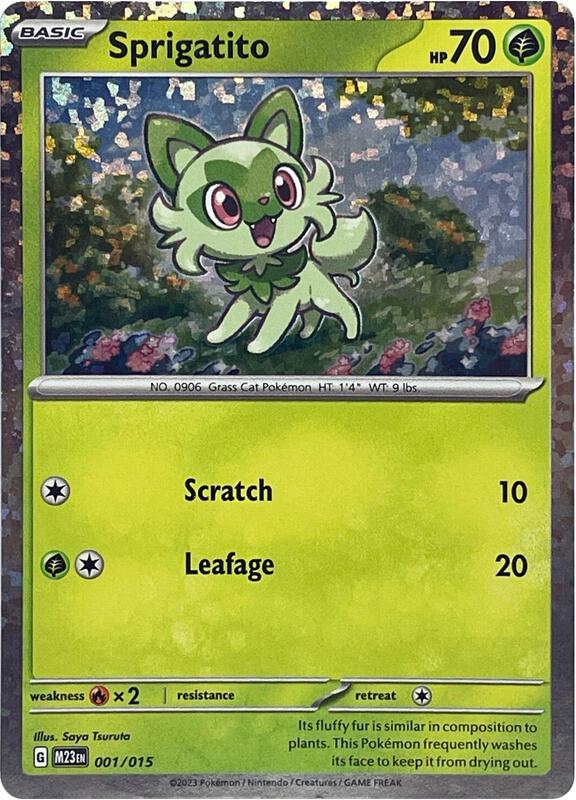 Sprigatito 001/015 - Scarlet & Violet Black Star Promos