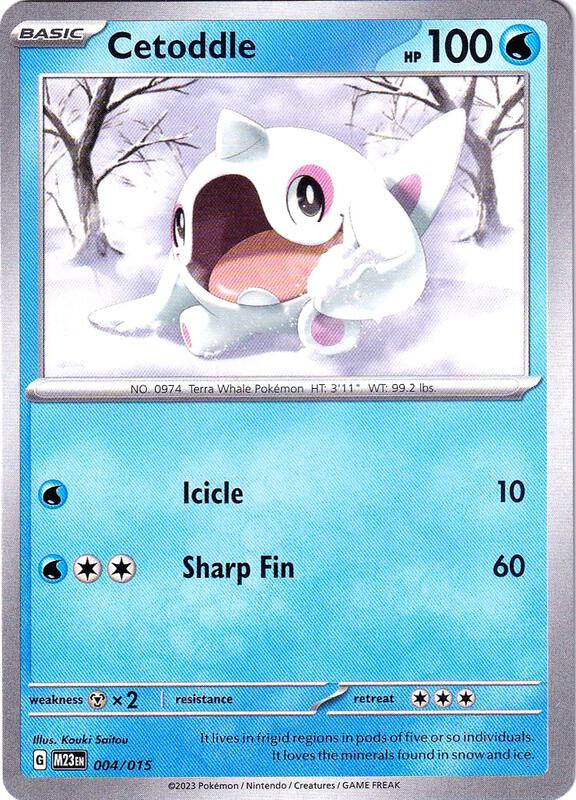 Karta Pokemon Cetoddle 4/015 - McDonald's Promos 2023