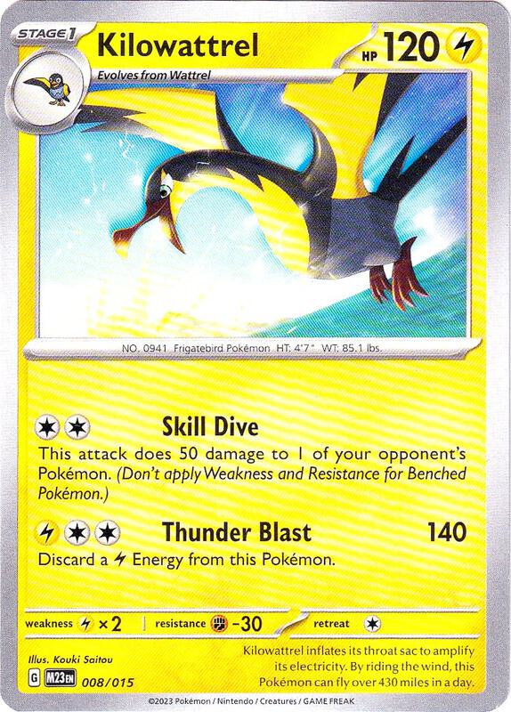 Karta Pokemon Kilowattrel 8/015 - McDonald's Promos 2023