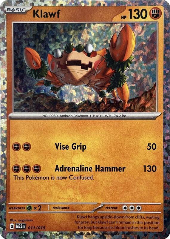 Karta Pokemon Klawf 11/015 - McDonald's Promos 2023