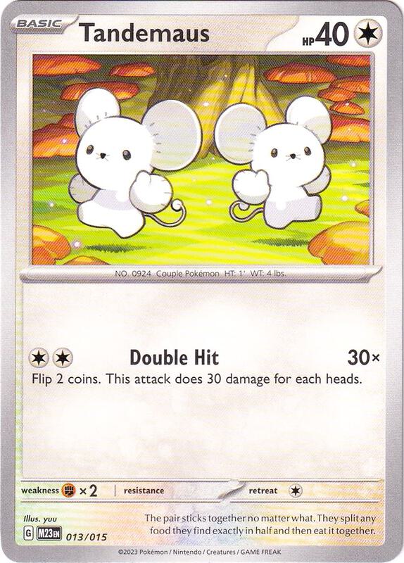 Karta Pokemon Tandemaus 13/015 - McDonald's Promos 2023