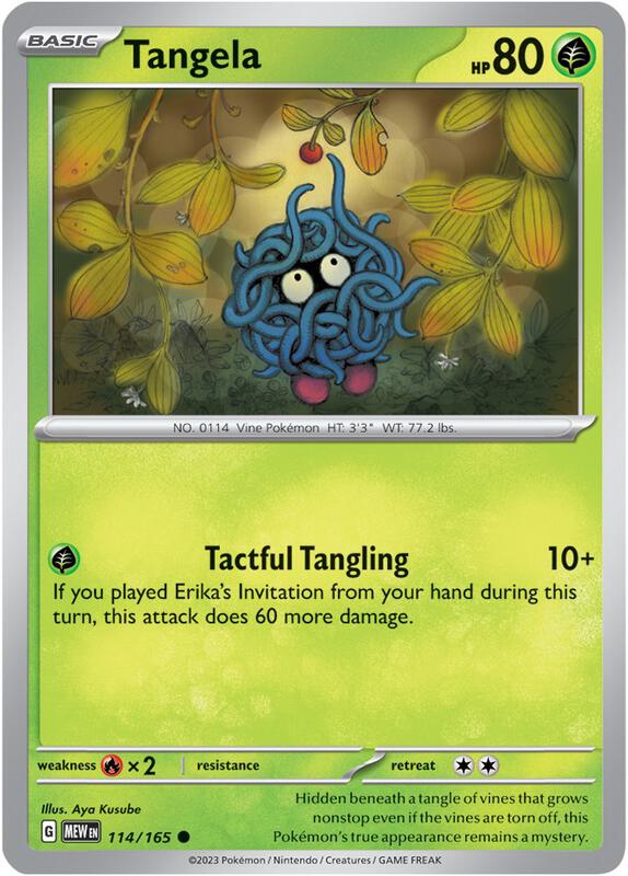 Karta Pokemon Tangela 114/165 - SV: Scarlet & Violet 151