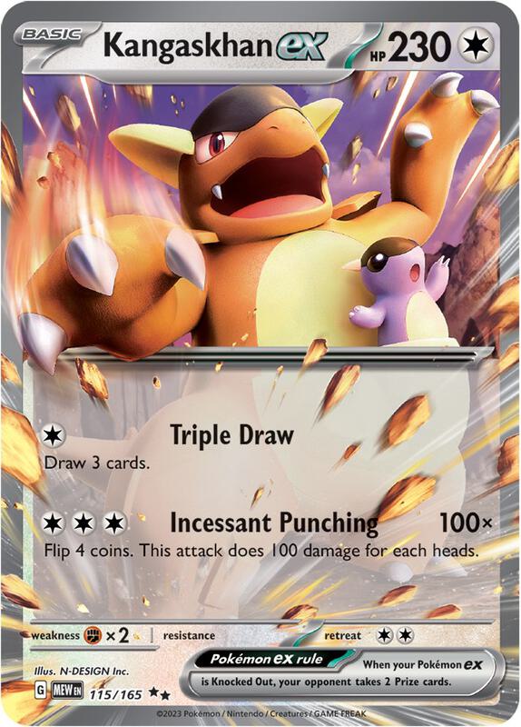 Karta Pokemon Kangaskhan ex 115/165 - SV: Scarlet & Violet 151