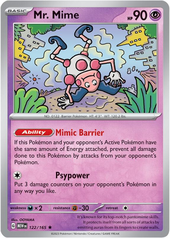 Mr. Mime 122/165 - SV: Scarlet & Violet 151 ( MEW 122 )