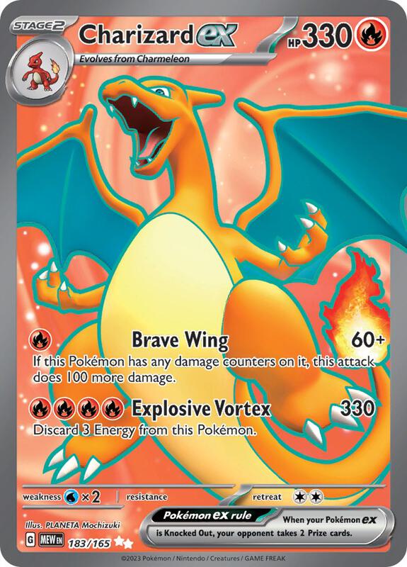 Karta Pokemon Charizard ex 183/165 - SV: Scarlet & Violet 151