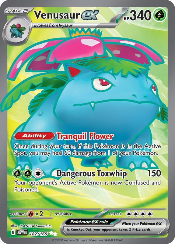 Karta Pokemon Venusaur ex 182/165 - SV: Scarlet & Violet 151