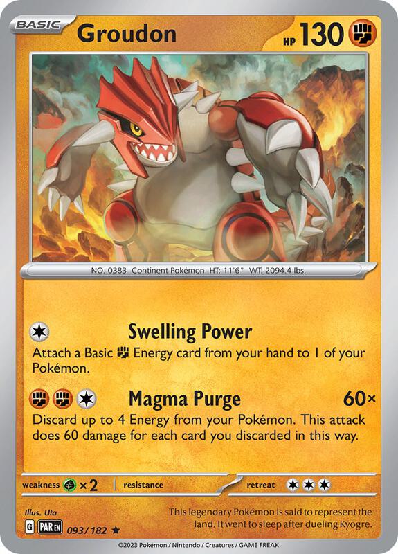 Groudon 93/182 - SV04: Paradox Rift