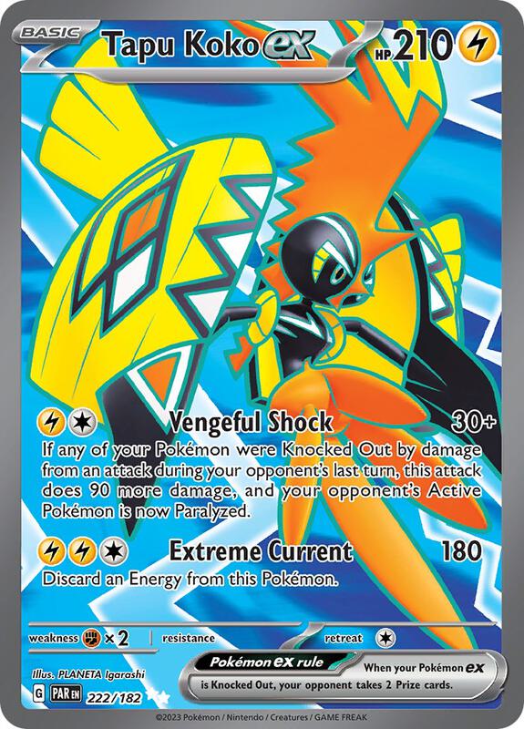 Tapu Koko ex 222/182 - SV04: Paradox Rift