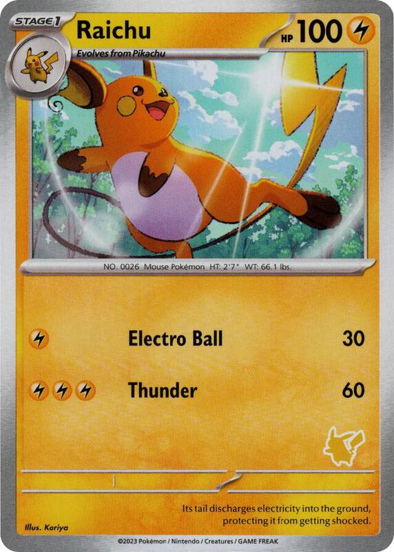 Karta Pokemon Raichu - My First Battle