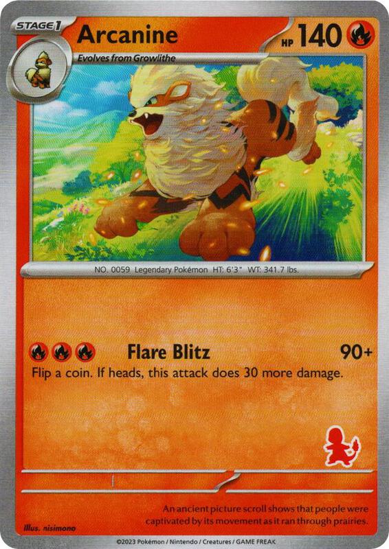 Karta Pokemon Arcanine - My First Battle