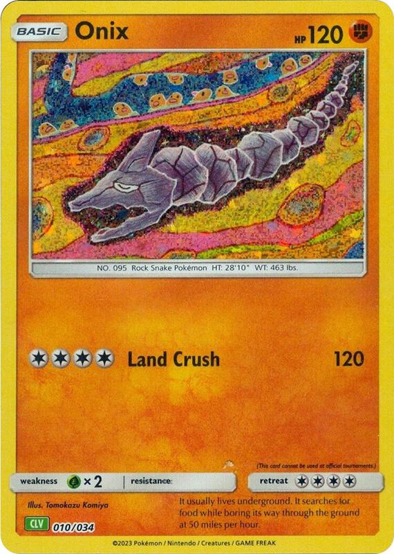 Karta Pokemon Onix 10/034 - Trading Card Game Classic