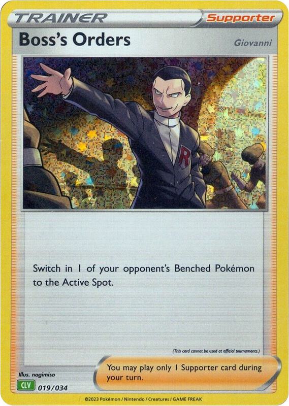 Karta Pokemon Boss's Orders (CLV) 19/034 - Trading Card Game Classic