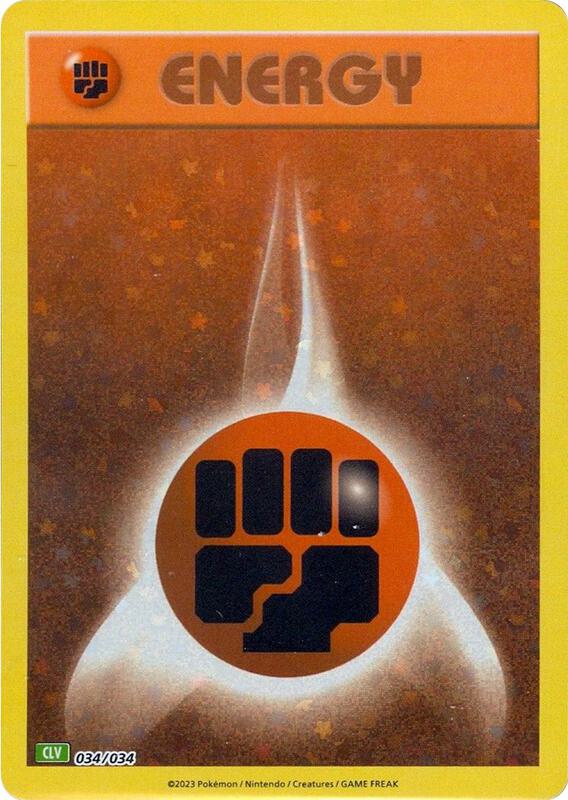 Karta Pokemon Basic Fighting Energy 34/034 - Trading Card Game Classic
