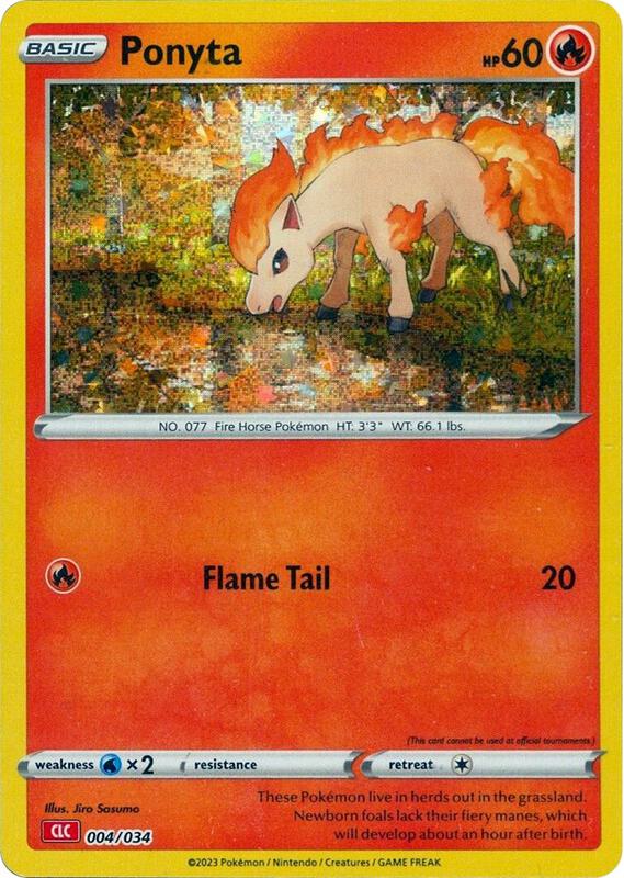 Karta Pokemon Ponyta 4/034 - Trading Card Game Classic