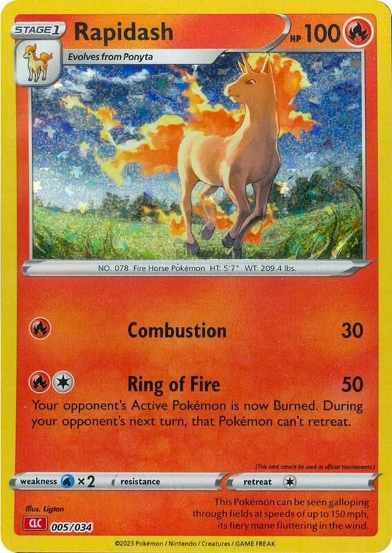Karta Pokemon Rapidash 5/034 - Trading Card Game Classic