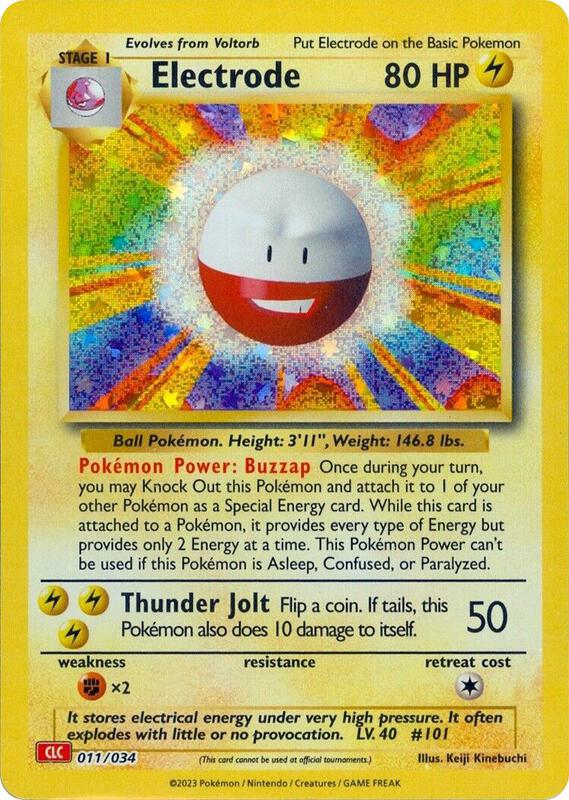 Karta Pokemon Electrode 11/034 - Trading Card Game Classic