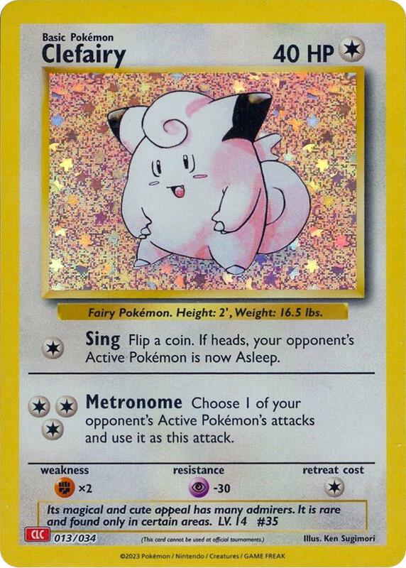 Karta Pokemon Clefairy 13/034 - Trading Card Game Classic