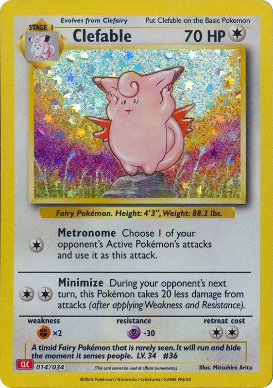 Karta Pokemon Clefable 14/034 - Trading Card Game Classic