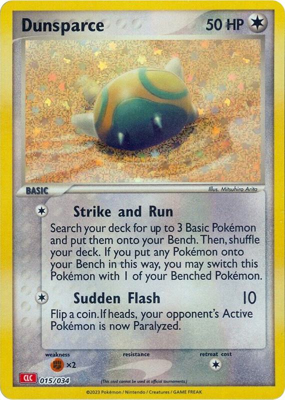 Karta Pokemon Dunsparce 15/034 - Trading Card Game Classic