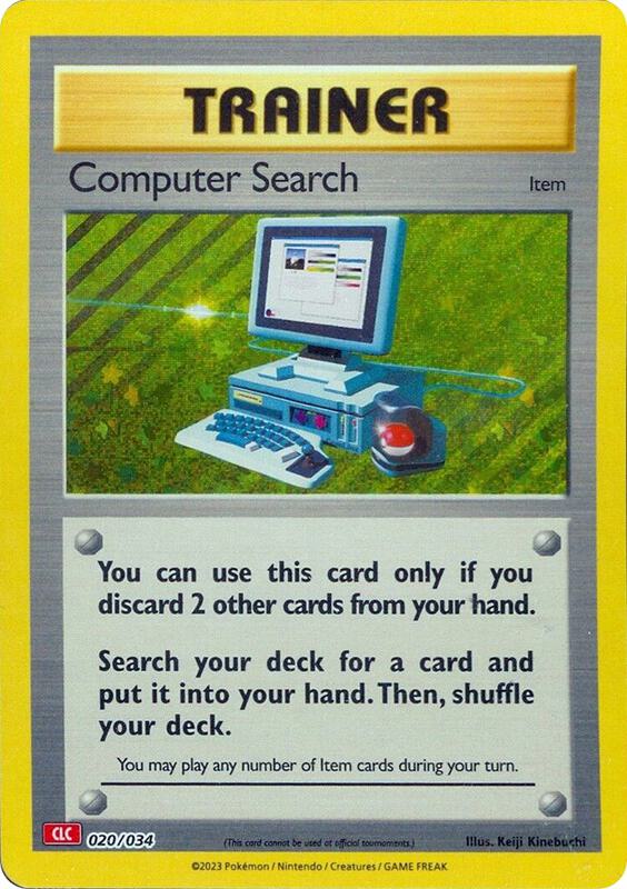 Karta Pokemon Computer Search (CLC) 20/034 - Trading Card Game Classic