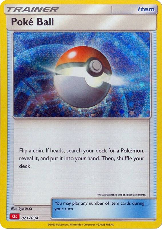 Karta Pokemon Poke Ball (CLC) 21/034 - Trading Card Game Classic