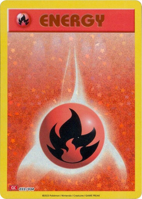 Karta Pokemon Basic Fire Energy 33/034 - Trading Card Game Classic