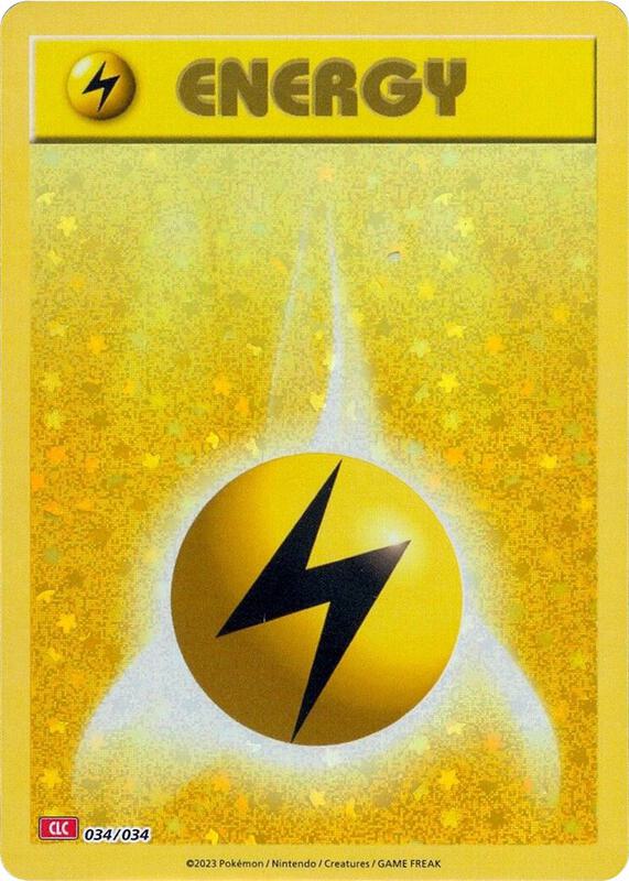 Karta Pokemon Basic Lightning Energy 34/034 - Trading Card Game Classic