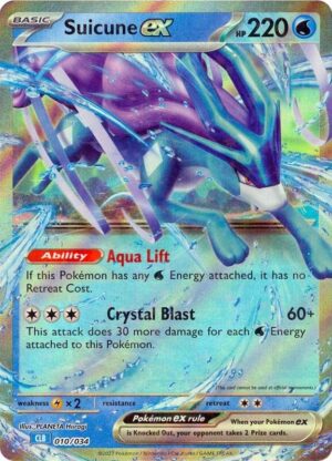 Karta Pokemon Suicune ex 10/034 - Trading Card Game Classic