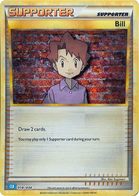 Karta Pokemon Bill (CLB) 18/034 - Trading Card Game Classic