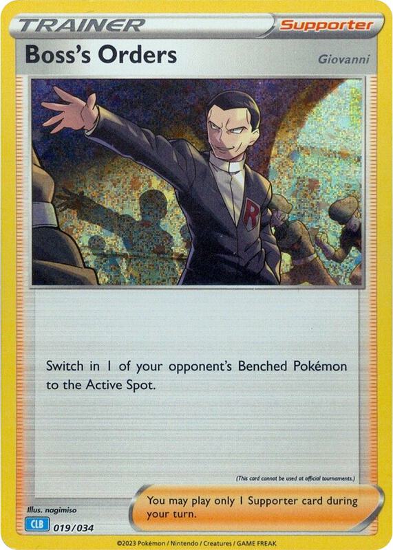 Karta Pokemon Boss's Orders (CLB) 19/034 - Trading Card Game Classic
