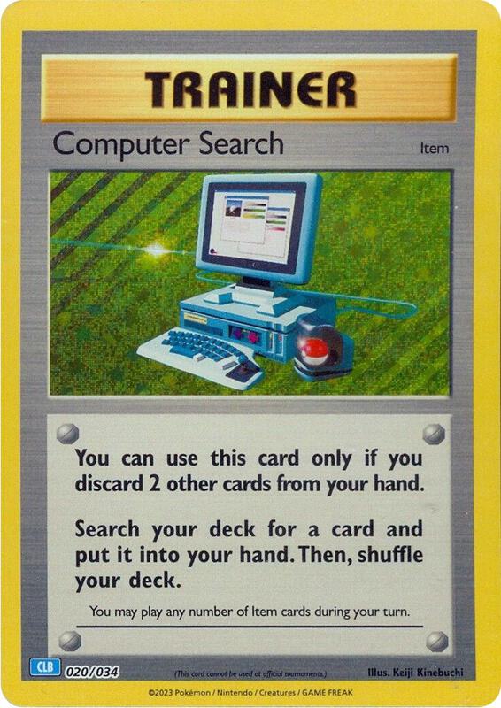 Karta Pokemon Computer Search (CLB) 20/034 - Trading Card Game Classic