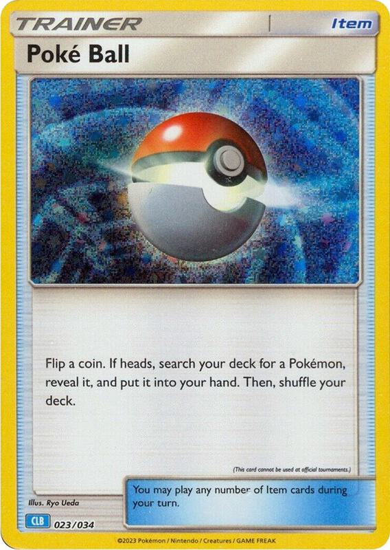 Karta Pokemon Poke Ball (CLB) 23/034 - Trading Card Game Classic